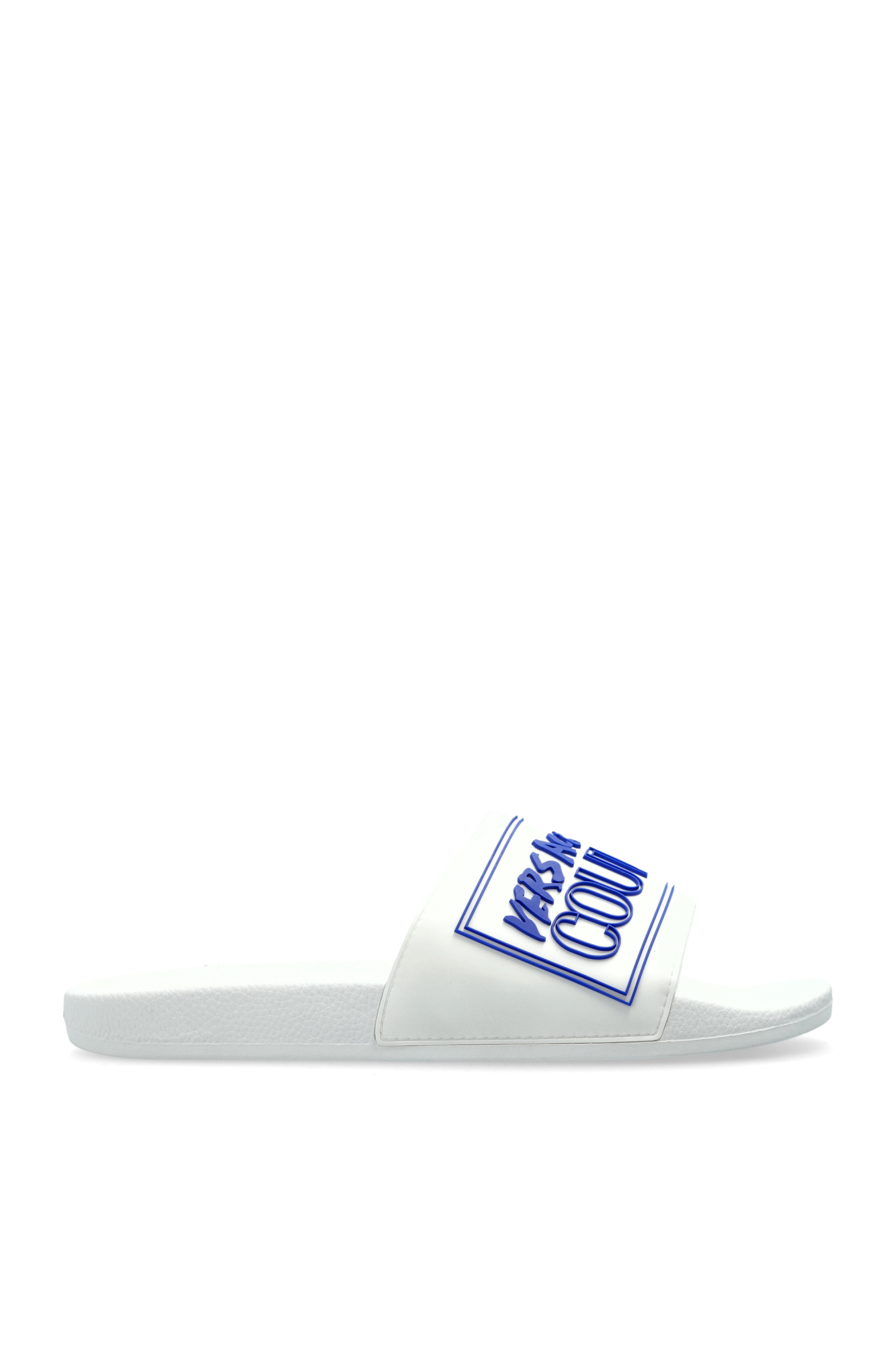 White Slides with logo Versace Jeans Couture - Vitkac Australia